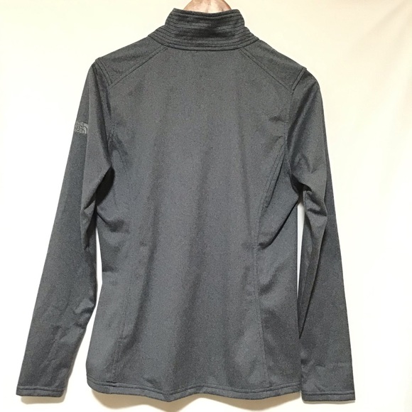 THE NORTH FACE WOMEN 1/4 ZIP LONG SLEEVE GRAY FLEECE SIZE M - Picture 3 of 6